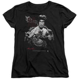 Ladies Bruce Lee T-Shirt The Dragon Two Poses Shirt - Yoga Clothing for You