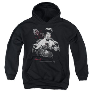 Kids Bruce Lee Hoodie The Dragon Two Poses Youth Hoodie - Yoga Clothing for You