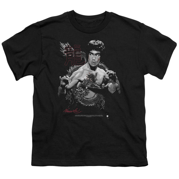 Kids Bruce Lee T-Shirt The Dragon Two Poses Youth Shirt - Yoga Clothing for You