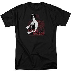 Bruce Lee Little Dragon Black T-shirt - Yoga Clothing for You