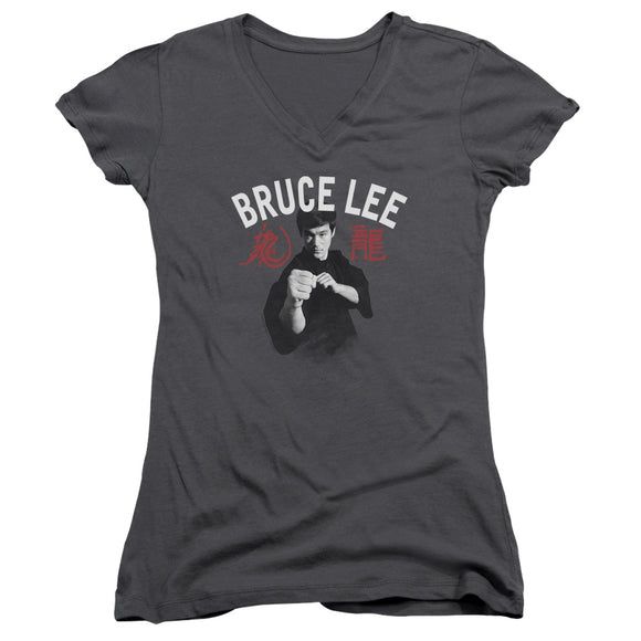 Bruce Lee Fight Juniors V-neck Shirt - Yoga Clothing for You