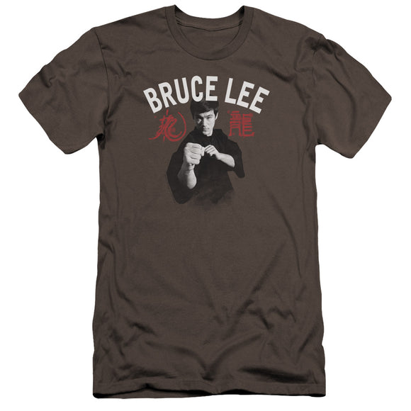 Bruce Lee Fight Charcoal Premium T-shirt - Yoga Clothing for You