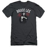 Bruce Lee Fight Charcoal Slim Fit T-shirt - Yoga Clothing for You