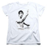 Ladies Bruce Lee T-Shirt Serious Fighting Pose Shirt - Yoga Clothing for You