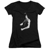 Bruce Lee Flex Stance Juniors V-neck Shirt - Yoga Clothing for You