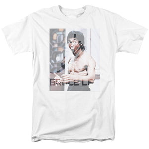 Bruce Lee Blurred Photo White T-shirt - Yoga Clothing for You