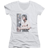 Bruce Lee Blurred Photo Juniors V-neck Shirt - Yoga Clothing for You