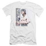 Bruce Lee Blurred Photo White Premium T-shirt - Yoga Clothing for You