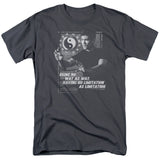 Bruce Lee Using No Way as Way Quote Charcoal T-shirt - Yoga Clothing for You