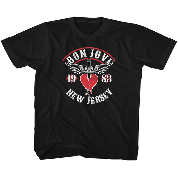 Bon Jovi Kids T-Shirt 1983 New Jersey Tee - Yoga Clothing for You