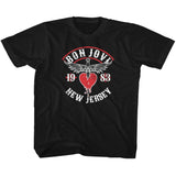 Bon Jovi Kids T-Shirt 1983 New Jersey Tee - Yoga Clothing for You