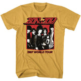Bon Jovi 1987 World Tour Ginger T-shirt - Yoga Clothing for You
