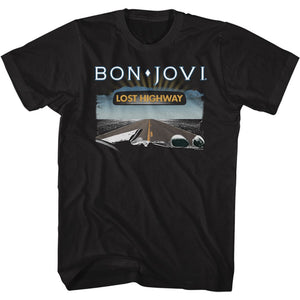 Bon Jovi Lost Highway Album Black T-shirt - Yoga Clothing for You
