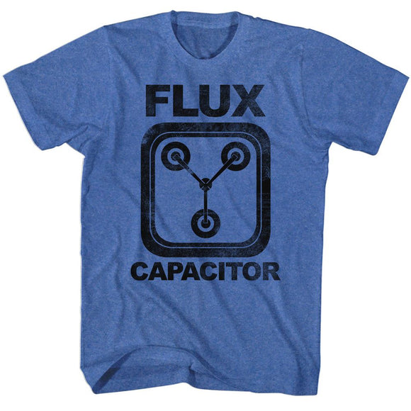 Back to the Future Vintage Flux Capacitor Royal Heather T-shirt - Yoga Clothing for You