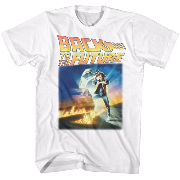 Back to the Future Marty McFly White Tall T-shirt - Yoga Clothing for You
