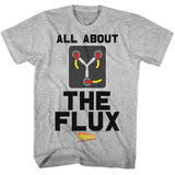 Back to the Future All About The Flux Grey Tall T-shirt - Yoga Clothing for You