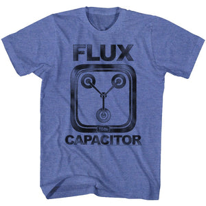 Back to the Future Faded Flux Capacitor Royal Heather T-shirt - Yoga Clothing for You