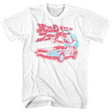 Back to the Future Japanese Logo White T-shirt - Yoga Clothing for You