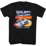 Back to the Future 1985-2020 35th Anniversary Black T-shirt - Yoga Clothing for You