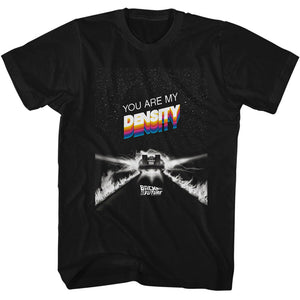 Back to the Future You Are My Density Black Tall T-shirt