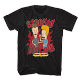 Beavis and Butthead Breaking The Law Black T-shirt - Yoga Clothing for You