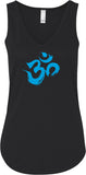 Aqua Brushstroke AUM Lightweight Flowy Yoga Tank Top - Yoga Clothing for You