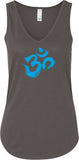 Aqua Brushstroke AUM Lightweight Flowy Yoga Tank Top - Yoga Clothing for You