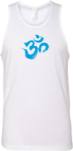 Aqua Brushstroke AUM Premium Yoga Tank Top - Yoga Clothing for You