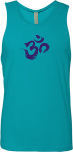 Purple Brushstroke AUM Premium Yoga Tank Top - Yoga Clothing for You