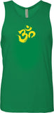 Yellow Brushstroke AUM Premium Yoga Tank Top - Yoga Clothing for You