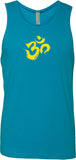 Yellow Brushstroke AUM Premium Yoga Tank Top - Yoga Clothing for You