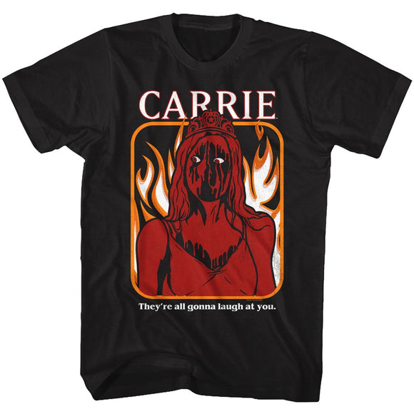Carrie Laugh at You Black T-shirt
