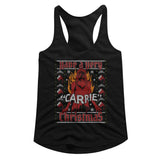 Carrie Ladies Racerback Tanktop Christmas Tank