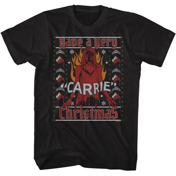 Carrie Christmas Black T-shirt