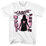 Carrie Japanese Text White T-shirt
