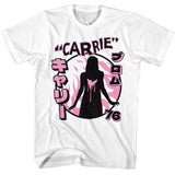 Carrie Japanese Text White Tall T-shirt