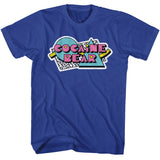 Cocaine Bear Vintage 80s Logo Royal T-shirt