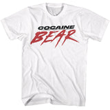 Cocaine Bear Logo White Tall T-shirt