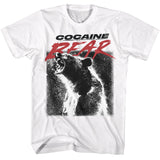 Cocaine Bear Movie Poster White Tall T-shirt