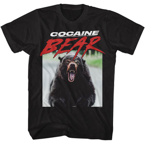 Cocaine Bear Wild Photo Black T-shirt