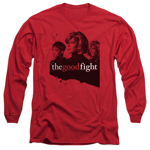 The Good Fight Long Sleeve T-Shirt Cast Red Tee - Yoga Clothing for You