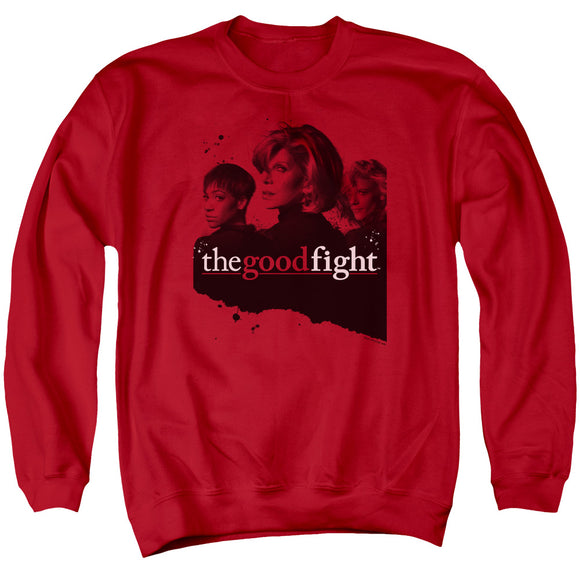 The Good Fight Sweatshirt Cast Red Pullover - Yoga Clothing for You