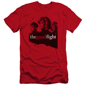 The Good Fight Premium Canvas T-Shirt Cast Red Tee - Yoga Clothing for You