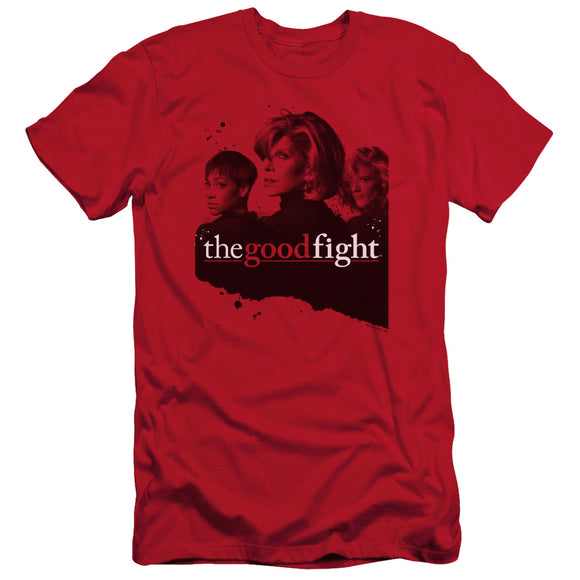 The Good Fight Slim Fit T-Shirt Cast Red Tee - Yoga Clothing for You