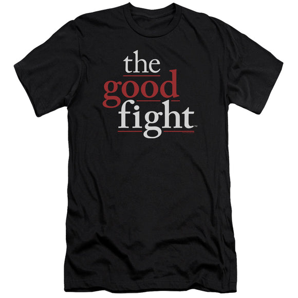 The Good Fight Premium Canvas T-Shirt Logo Black Tee - Yoga Clothing for You