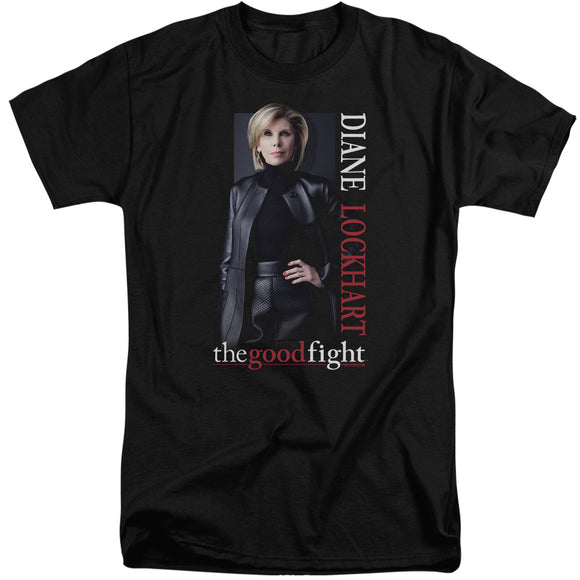 The Good Fight Tall T-Shirt Diane Black Tee - Yoga Clothing for You