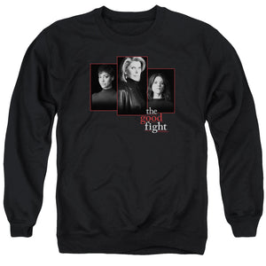 The Good Fight Sweatshirt Cast Headshots Black Pullover - Yoga Clothing for You