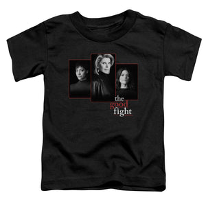 The Good Fight Toddler T-Shirt Cast Headshots Black Tee - Yoga Clothing for You