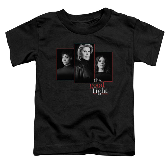 The Good Fight Toddler T-Shirt Cast Headshots Black Tee - Yoga Clothing for You