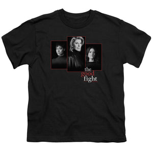 The Good Fight Kids T-Shirt Cast Headshots Black Tee - Yoga Clothing for You